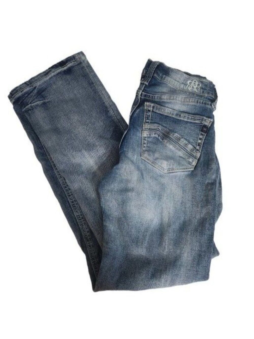 Rock & Republic Medium Wash Relaxed Straight Jeans 29x34 Women